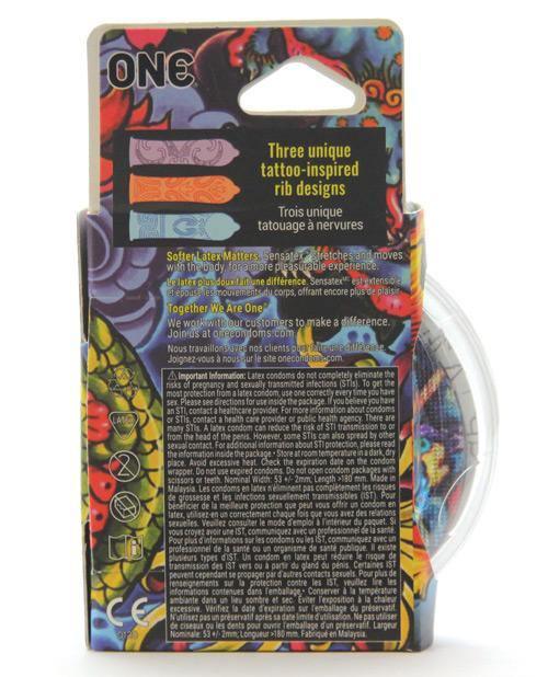 One Tattoo Touch Condoms - {{ SEXYEONE }}