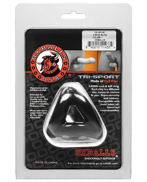 image of product,Oxballs Atomic Jock Tri Sport 3 Ring Sling Cockring - SEXYEONE