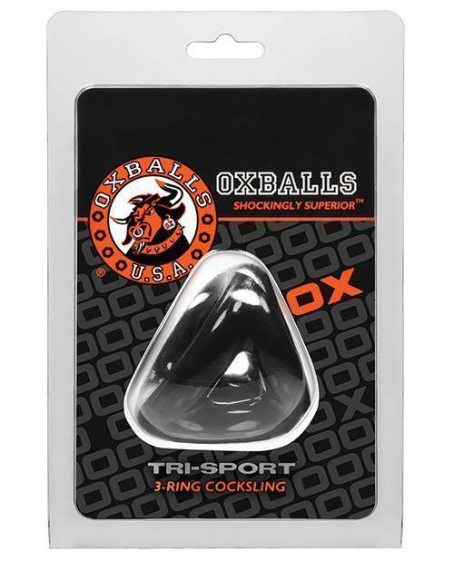 image of product,Oxballs Atomic Jock Tri Sport 3 Ring Sling Cockring - SEXYEONE