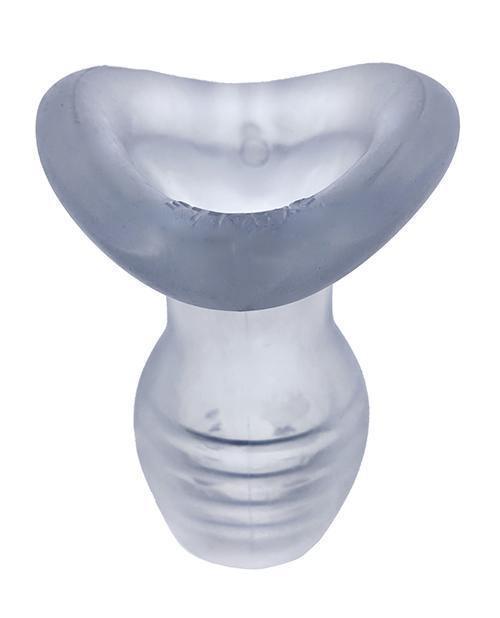 image of product,Oxballs Glowhole 2 Hollow Buttplug W-led Insert Large - Clear - SEXYEONE
