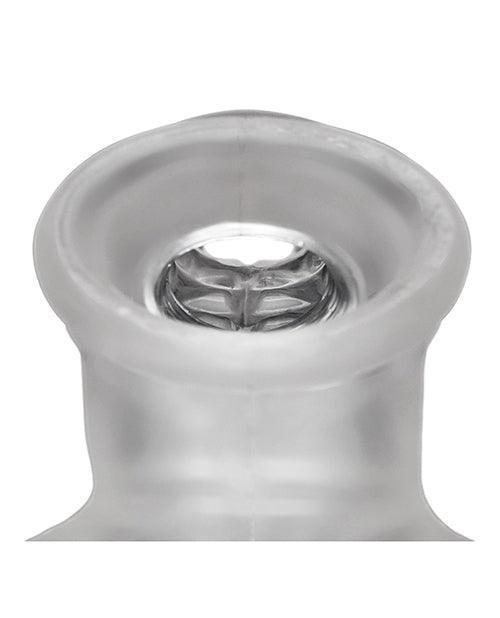 image of product,Oxballs Sackjack Wearable Jack Off Sheath - Clear Frost - SEXYEONE