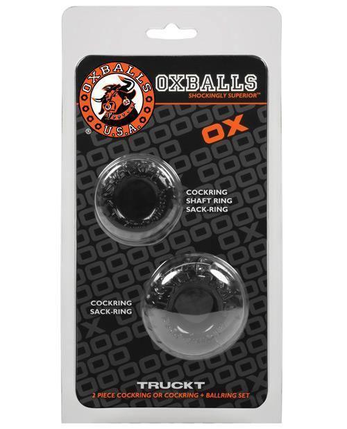 image of product,Oxballs Truckt Cock & Ball Ring - Pack Of 2 - SEXYEONE