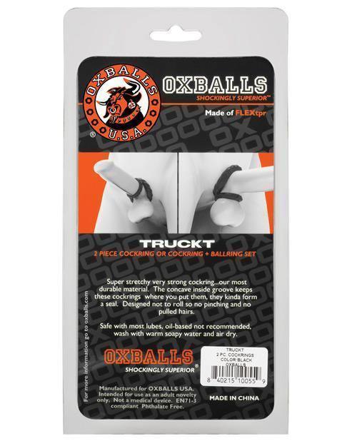 image of product,Oxballs Truckt Cock & Ball Ring - Pack Of 2 - SEXYEONE