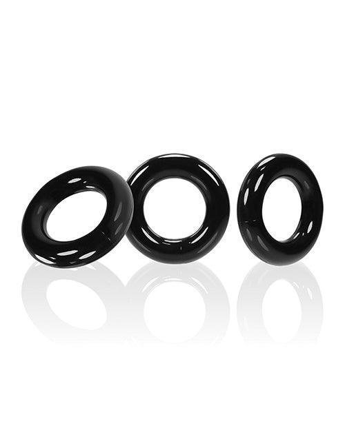 product image, Oxballs Willy Rings - Black Pack Of 3 - SEXYEONE