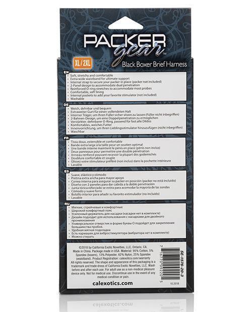 image of product,Packer Gear Boxer Brief Harness - Black - SEXYEONE