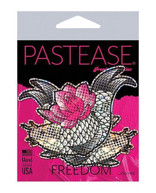 product image, Pastease Diamond Thom Disco Koi Fish & Lotus - Silver O-s - SEXYEONE
