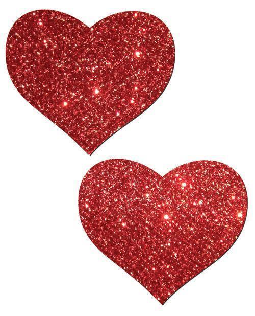 image of product,Pastease Glitter Heart W/bow - SEXYEONE