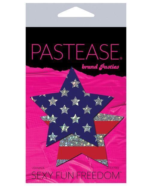 product image, Pastease Glitter Patriotic Star - Red-blue O-s - SEXYEONE