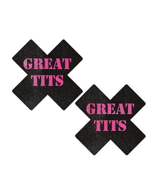 image of product,Pastease Great Tits Cross - Black-pink O-s - SEXYEONE