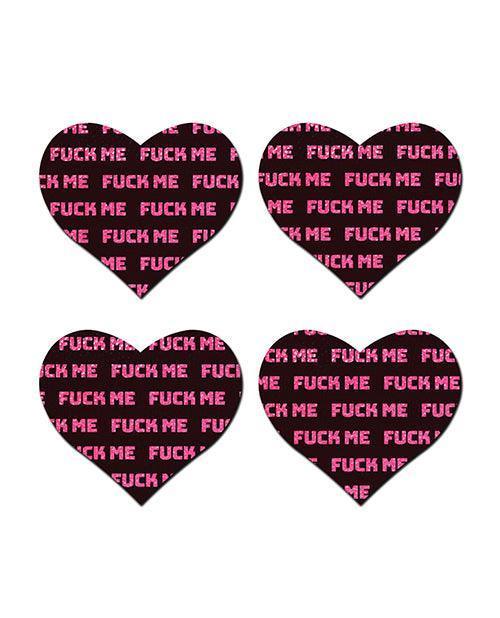 product image, Pastease Petites Fuck Me Hearts - Black/pink O/s - SEXYEONE