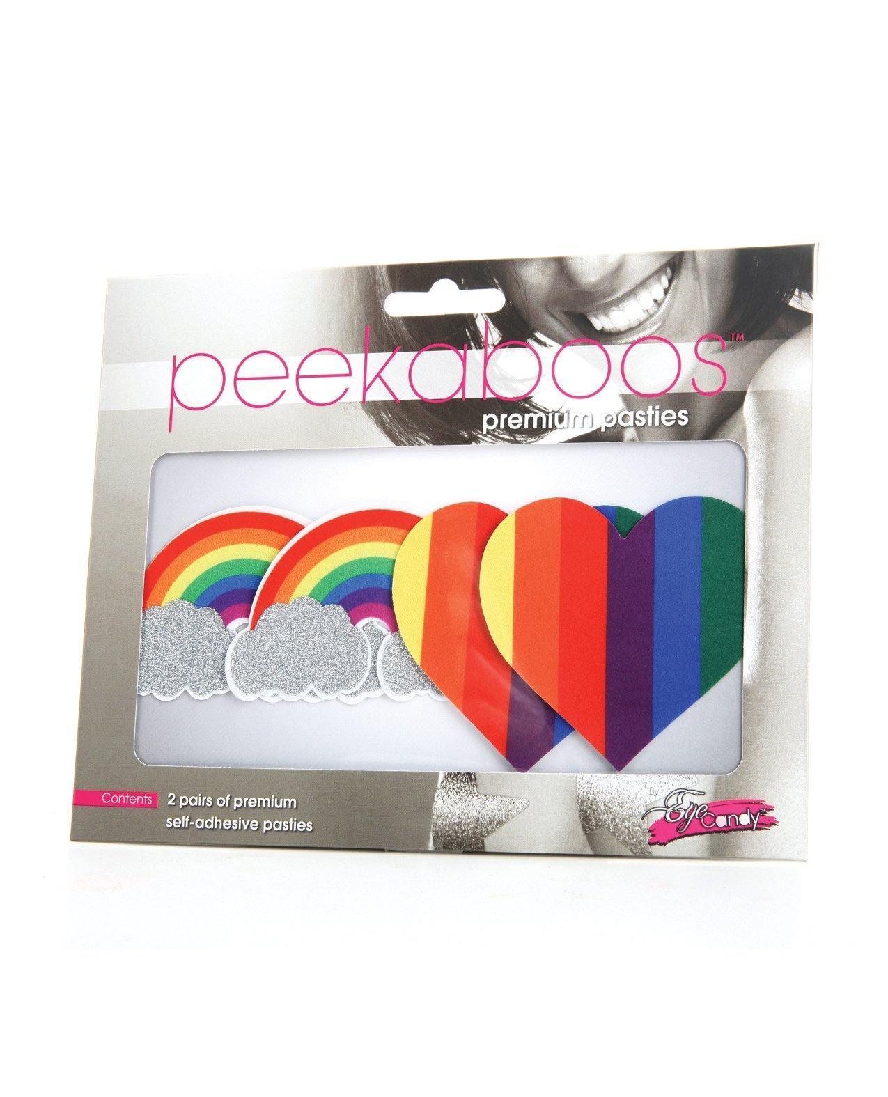 product image, Peekaboos Pride Glitters Rainbows & Hearts - Pack Of 2 - SEXYEONE