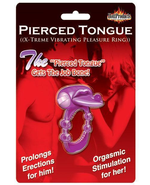 image of product,Pierced Tongue X-treme Vibrating Pleasure Ring - SEXYEONE