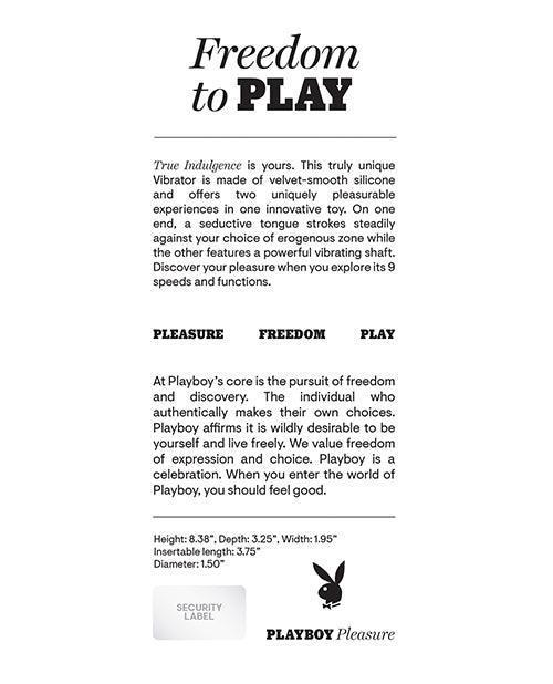 image of product,Playboy Pleasure True Indulgence Vibrator - Deep Teal - SEXYEONE
