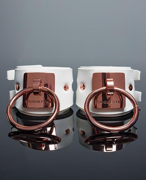 product image, Pleasure Collection Adjustable Handcuffs - White/rose Gold - SEXYEONE