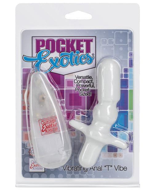 product image, Pocket Exotics Anal T Vibe - Ivory - SEXYEONE