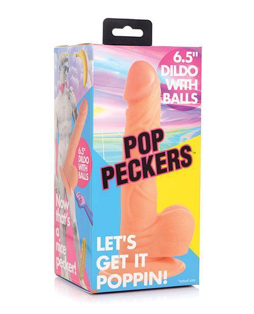 product image, Pop Peckers 6.5" Dildo W/balls - SEXYEONE
