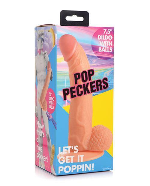 product image, Pop Peckers 7.5" Dildo W/balls - SEXYEONE