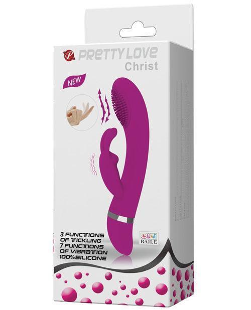 product image, Pretty Love Christ Come Hither Rabbit - 7 Function Fuchsia - SEXYEONE