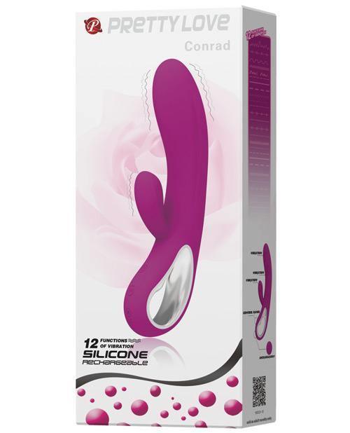 product image, Pretty Love Elmer Rabbit W-handle 12 Function - Fuchsia - SEXYEONE
