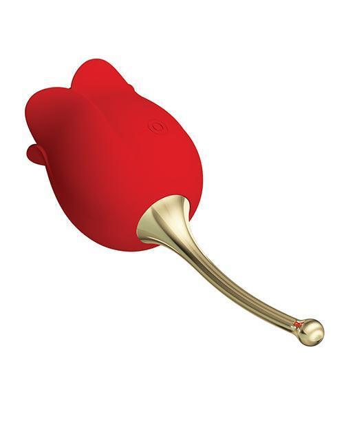 image of product,Pretty Love Licking Rose Lover Dual Ended - Rose - SEXYEONE
