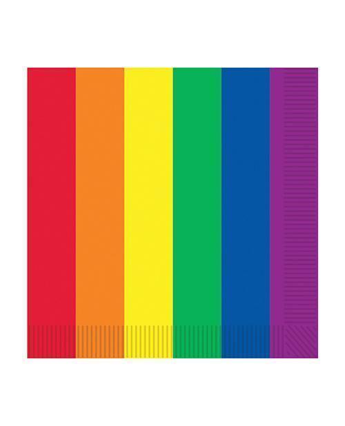 product image, Pride Luncheon Napkins - Rainbow Pack Of 16 - SEXYEONE
