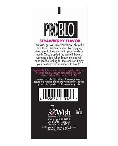 image of product,Problo Oral Pleasure Gel - 1.5 Oz Strawberry - SEXYEONE