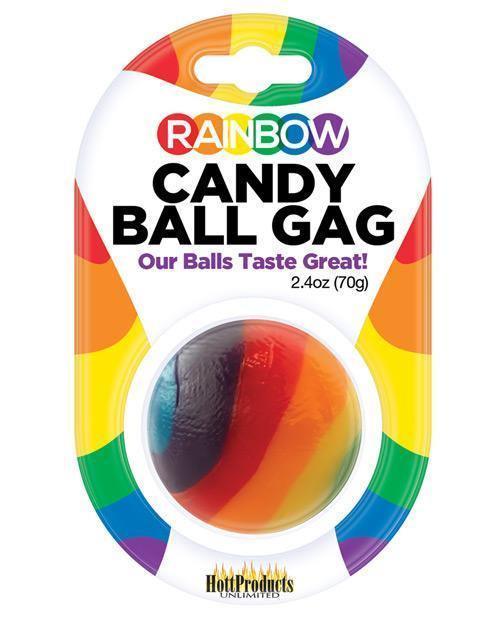 product image, Rainbow Candy Ball Gag - Strawberry - SEXYEONE
