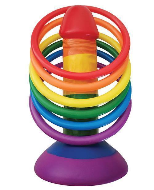 image of product,Rainbow Pecker Party Ring Toss - SEXYEONE