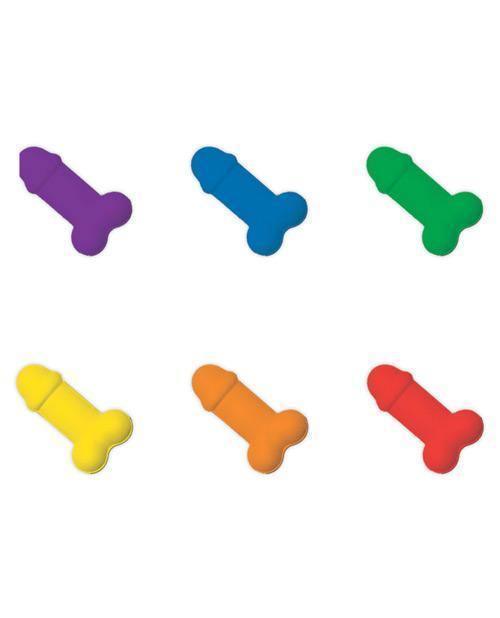 image of product,Rainbow Pecker Shape Candies In Tin-carded - SEXYEONE