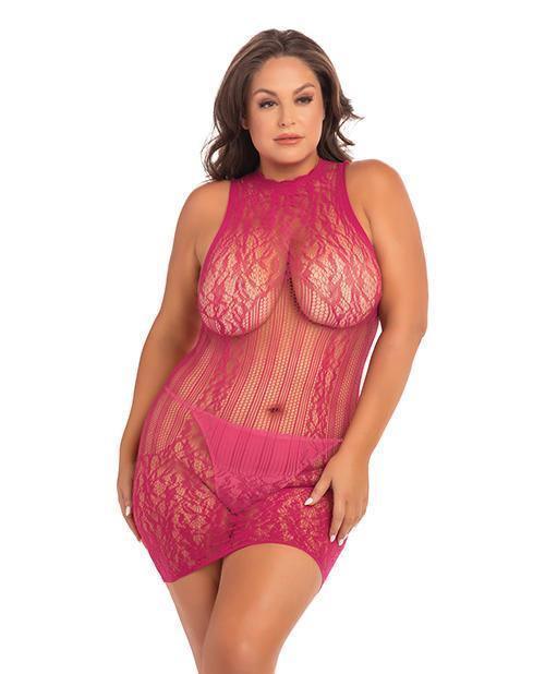 image of product,Rene Rofe Reckless Lace Mini Dress - SEXYEONE