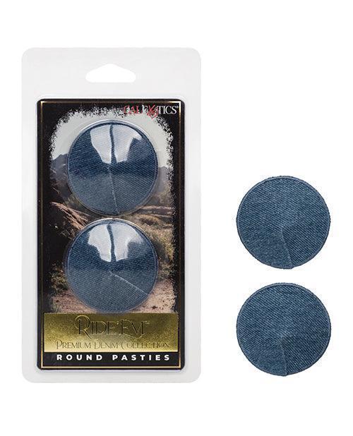 product image, Ride 'em Premium Denim Collection Round Pasties - O/s - SEXYEONE
