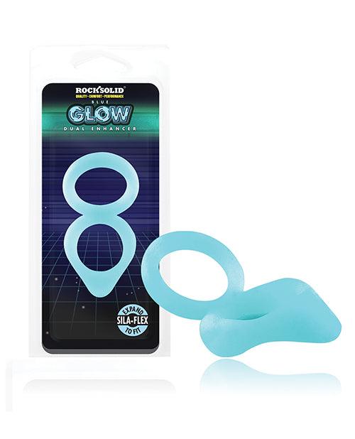 product image, Rock Solid Glow In The Dark Dual Enhancer - Blue - SEXYEONE