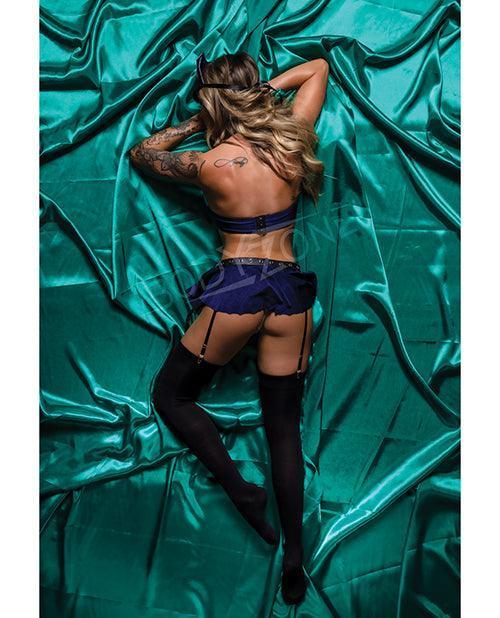 product image,Role Play Cocky Cop 8 Pc Set Blue/white - SEXYEONE