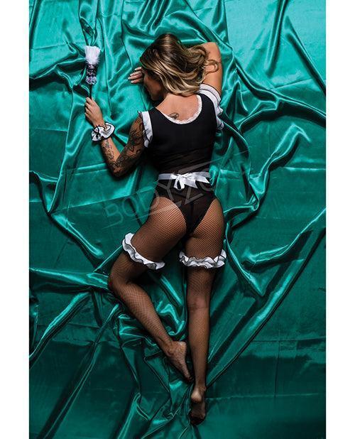 image of product,Role Play Mischievous Maid 6 Pc Set Black/white - SEXYEONE