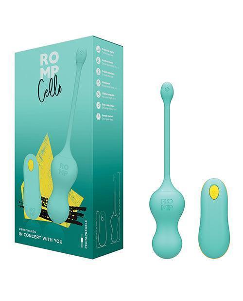 image of product,Romp Cello Remote Control G-spot Vibrating Egg - Blue - SEXYEONE
