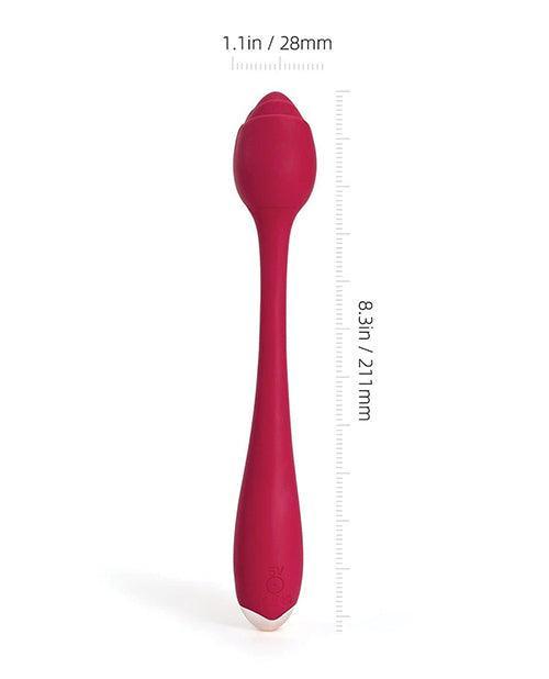 image of product,Rosette Clitoral & G Spot Vibrator - Red - SEXYEONE