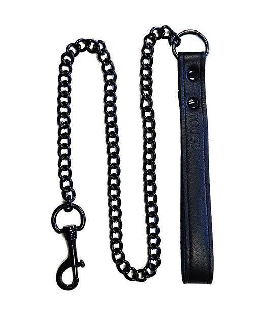product image, Rouge Leather Lead - Black With Black - SEXYEONE