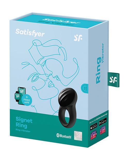 image of product,Satisfyer Signet Ring W-bluetooth App - Blue - SEXYEONE
