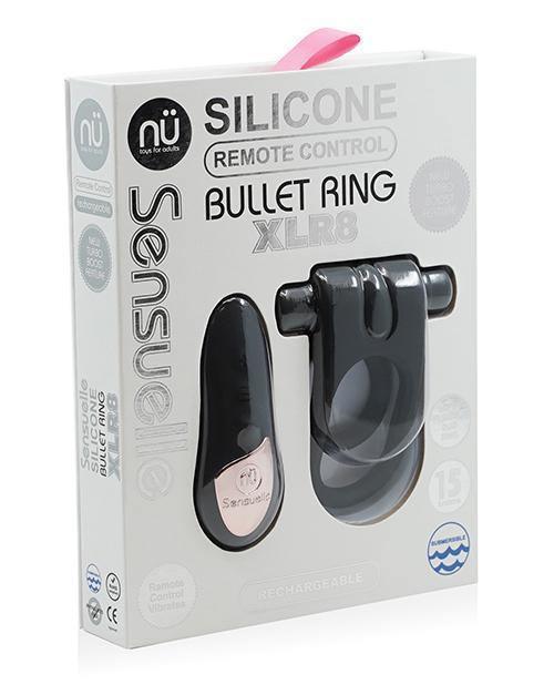 product image, Sensuelle Silicone Remote Control Xlr8 Turbo Boost Cock Ring - SEXYEONE
