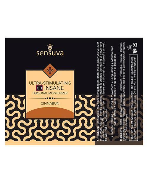 image of product,Sensuva Ultra Stimulating On Insane Personal Moisturizer - 1.93 Oz Cinnabun - SEXYEONE