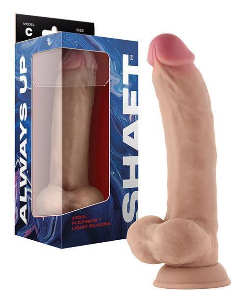 product image, Shaft Model C Flexskin Liquid Silicone 9.5" Curved Dong W/balls - SEXYEONE