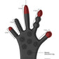 Shots Fistit Silicone Stimulation Glove - Black - SEXYEONE