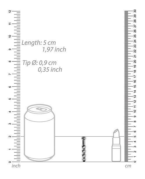 image of product,Shots Ouch 9mm Urethral Sounding Metal Plug - SEXYEONE