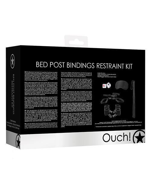 image of product,Shots Ouch Bed Post Bindings Restraint Kit - SEXYEONE