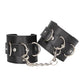 Shots Ouch Black & White Bonded Leather Hand-ankle Cuffs - Black - SEXYEONE