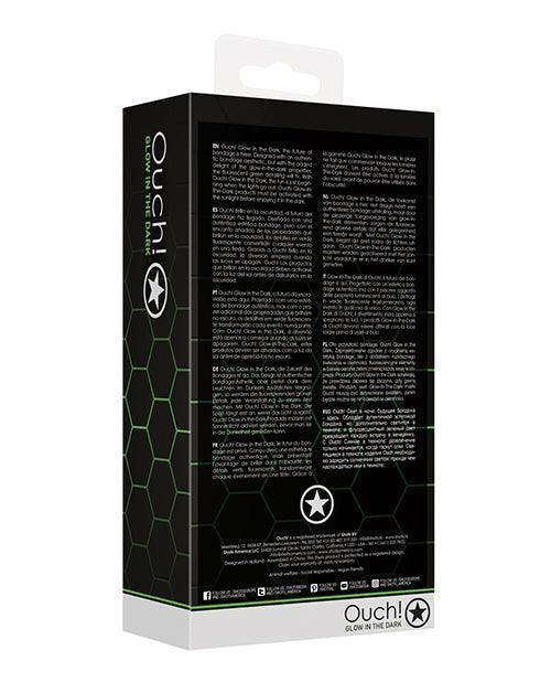 product image,Shots Ouch Butt Plug W-cock Ring & Ball Strap - Glow In The Dark - SEXYEONE