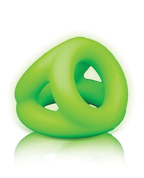 image of product,Shots Ouch Cock Ring & Ball Strap - Glow In The Dark - SEXYEONE