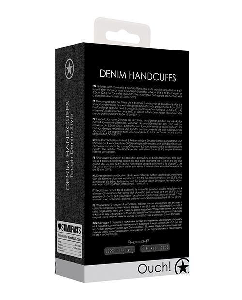 image of product,Shots Ouch Demin Handcuffs - SEXYEONE