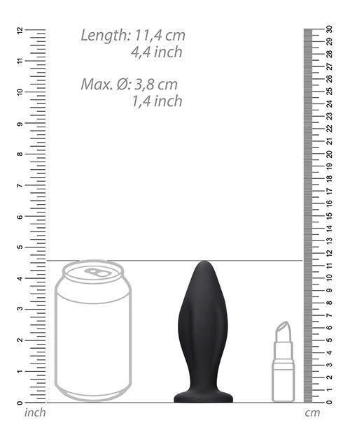 image of product,Shots Ouch Edgy Butt Plug - Black - SEXYEONE