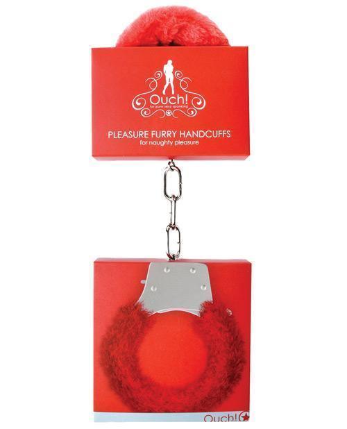 image of product,Shots Ouch Furry Pleasure Handcuffs - SEXYEONE